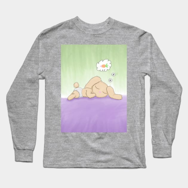 B. B. Bunny Sleeping Gender Neutral Long Sleeve T-Shirt by Myowu